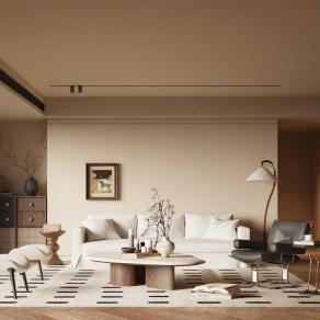 现代中古风客厅